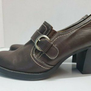 Natural Soul by Naturalizer Carlo Vegan Ankle Boots Booties 8.5M Brown.